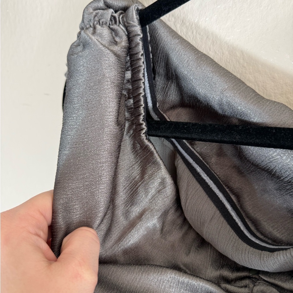 Michael Costello Gray Silver Maxi Gown - Picture 8 of 9